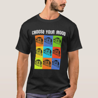 T-shirt Votre humeur à choisir   Thème de chat grincheux i