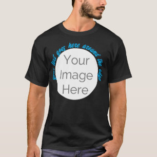 T-shirt votre image ici, photo personnalisée modifier cerc