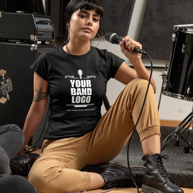 T-shirt Votre logo de bande - Choisissez votre couleur fem (Choose from a variety of colors, styles and sizes.)