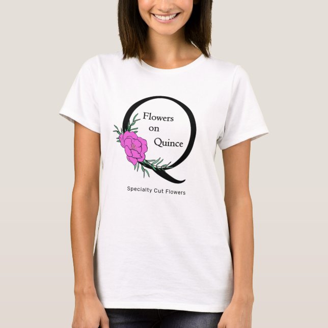 T-shirt Votre logo Moderne Personnalisé Flower Farm T-Shir (Devant)
