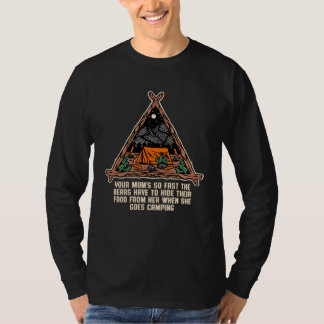 T-shirt Votre Maman Est Si Rapide Camping Maman Caravane M