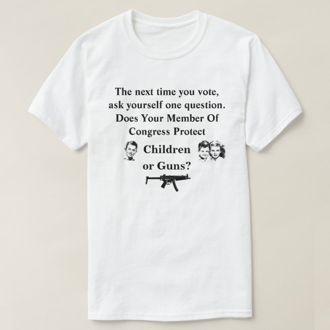 T-shirt Votre membre du congrès protège-t-il les enfants o (Design devant)