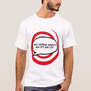 T-shirt Votre message bulle de discours Fun rétro bande de