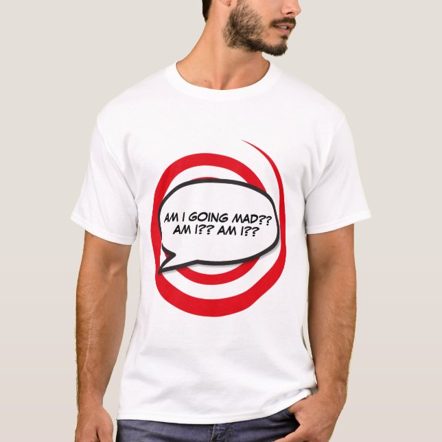 T-shirt Votre message bulle de discours Fun rétro bande de (Devant)