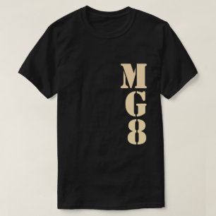 T-shirt Votre monogramme sur le décor de camouflage