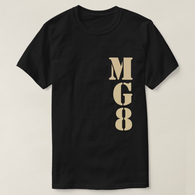 T-shirt Votre monogramme sur le décor de camouflage (Design devant)