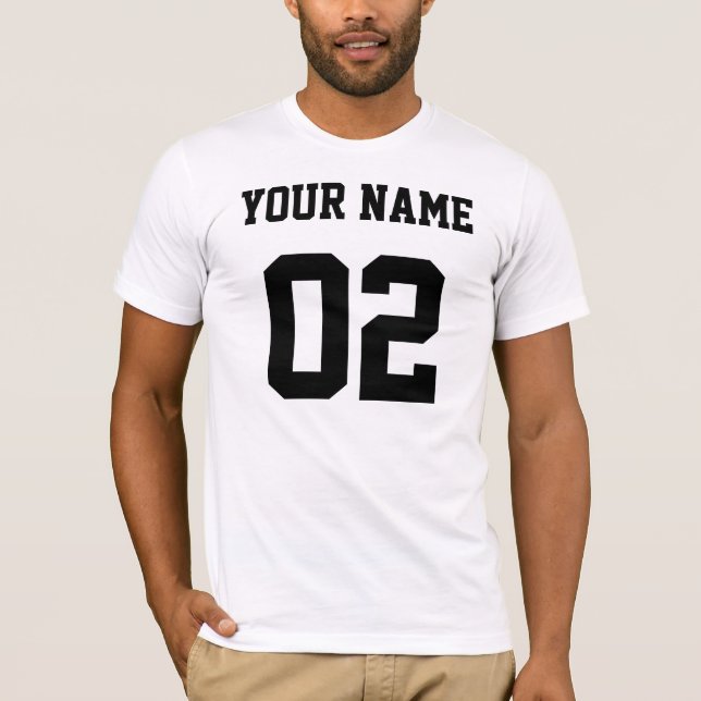 T-shirt Votre nom votre nombre (Devant)