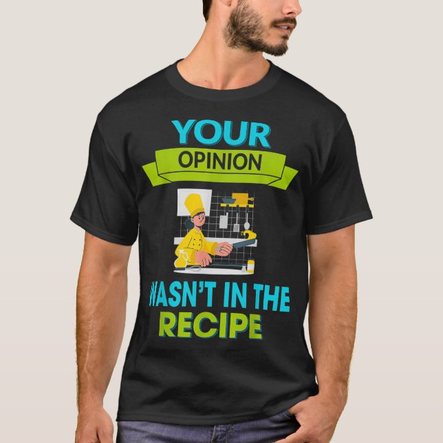 T-shirt Votre opinion n'était pas dans le graphique de l'H (Devant)
