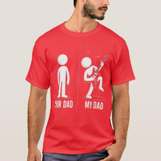 T-shirt Votre papa mon papa père drôle musique joueur de g