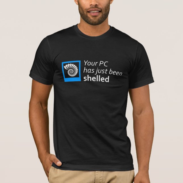 T-shirt Votre PC a été juste écossé (Devant)