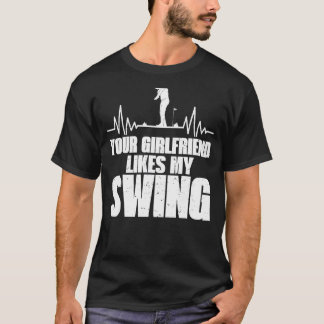 T-shirt Votre Petite Aime Mon Golf De Swing Pour Hommes En