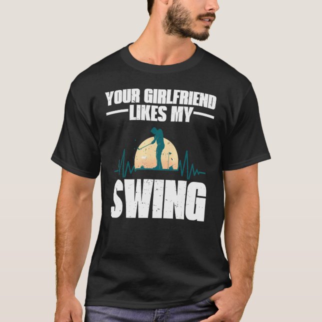 T-shirt Votre Petite Aime Mon Golf De Swing Pour Hommes En (Devant)