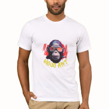 votre photo ici-chemise graphique singe art humeur