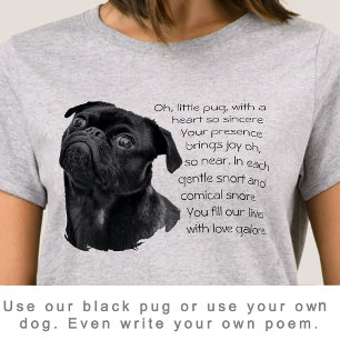 T-shirt Votre photo ou utilisez notre adorable chiot carli