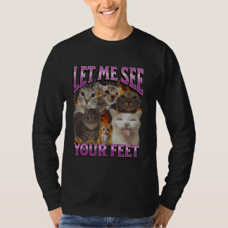 T-shirt Votre Pieds Drôle Mème de chat Bootleg Graphisme