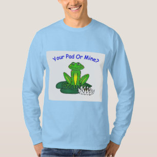 T-shirt Votre Plafond ou le Mien - Hommes Bleu Bébé Manche