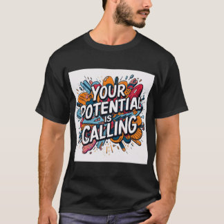 T-shirt Votre potentiel appelle – Couleurs Motivationnelle