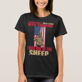 T-shirt Votre première erreur a été de penser que j'étais 