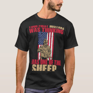 T-shirt Votre première erreur a été de penser que j'étais 