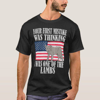 T-shirt Votre première erreur a été de penser que j'étais 