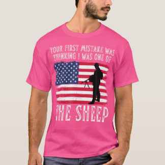 T-shirt Votre Première Erreur Était De Penser Que J'Étais