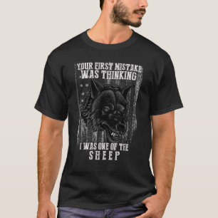 T-shirt Votre Première Erreur Était De Penser Que J'Étais