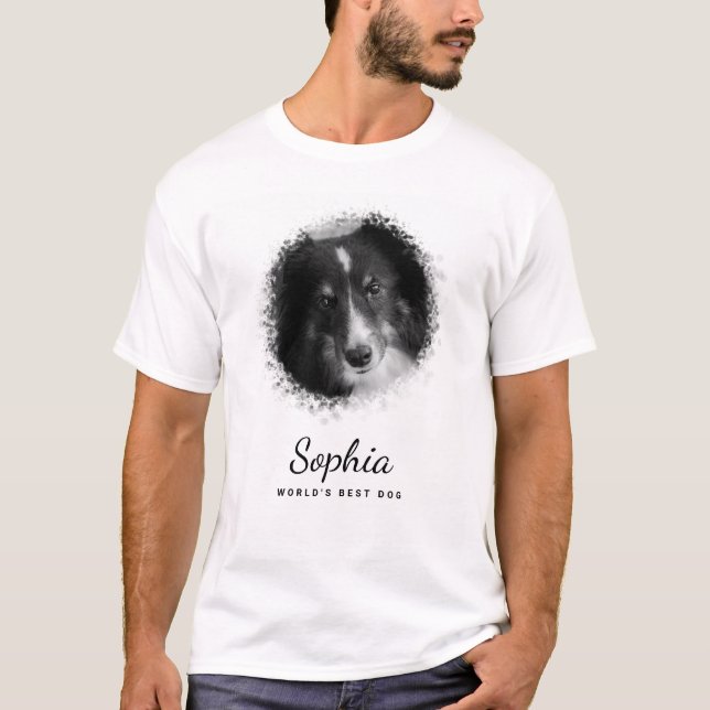 T-shirt Votre Propre Animal Personnalisé Photo & Texte Per (Devant)