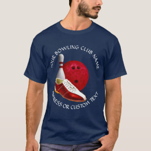 T-shirt Votre propriétaire de club de bowling de nom de