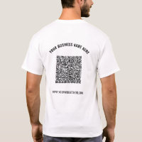 Votre QR Code Scan Info Custom Text Company T-shir