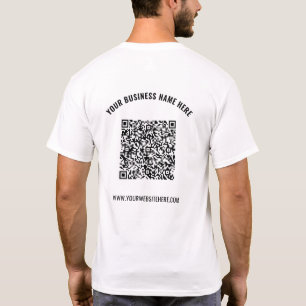 T-shirt Votre QR Code Scan Info Custom Text Company T-shir