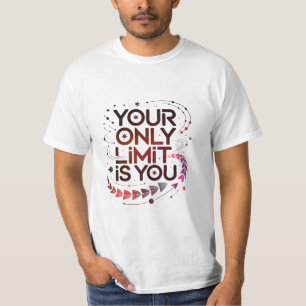 T-shirt Votre Seule Limite Est Votre Citation Brown Motiva