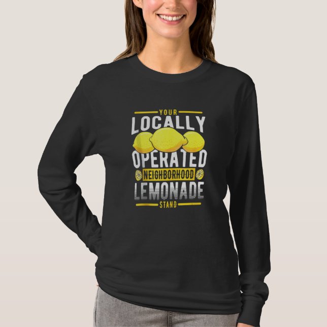 T-shirt Votre socle Lemonade De Voisinage Localisé (Devant)