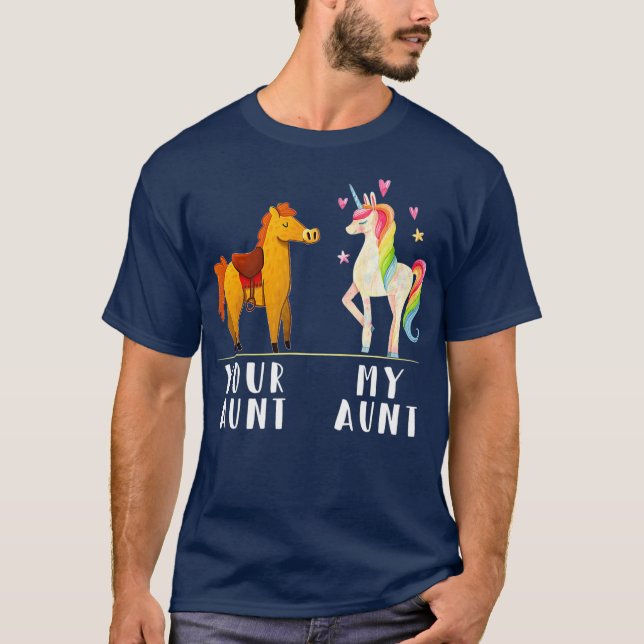 T-shirt Votre Tante Ma Tante Funny Niece Tante Unicorne (Devant)