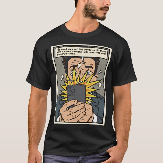 T-shirt Votre téléphone répond 2 par Buck (Devant)