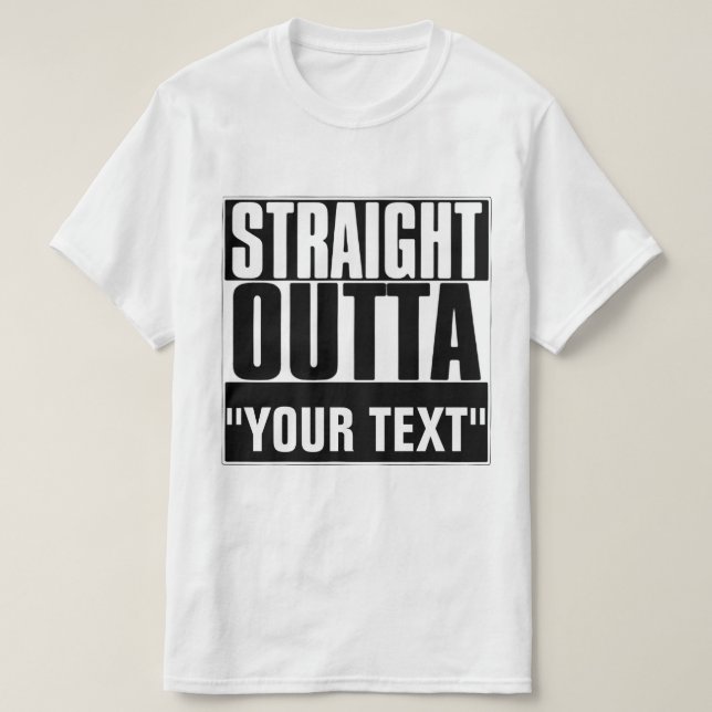 T-SHIRT "VOTRE TEXTE" (Design devant)