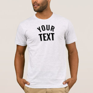 T-shirt Votre Texte Mens Bella+Canvas Short Sleeve Ash Gre