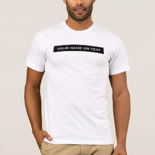 T-shirt Votre texte ou nom Elegant Hommes Modèle moderne
