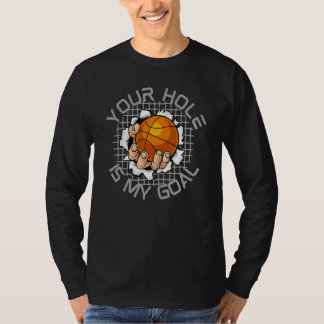 T-shirt Votre trou est mon objectif Basketball Sport