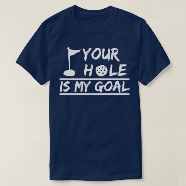 T-shirt Votre trou est mon objectif Golf adulte Dirty Golf (Design devant)