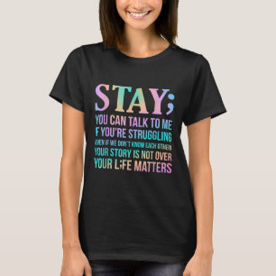 T-shirt Votre Vie Est Heureuse Soutien À La Sensibilisatio