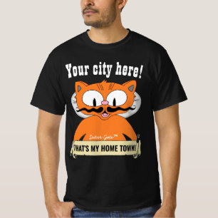 T-shirt VOTRE VILLE OU VOTRE VILLE ! Chat de dessin Señor
