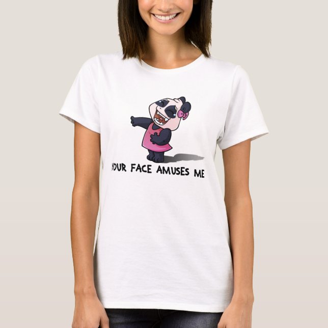 T-shirt Votre visage m'amuse (Devant)