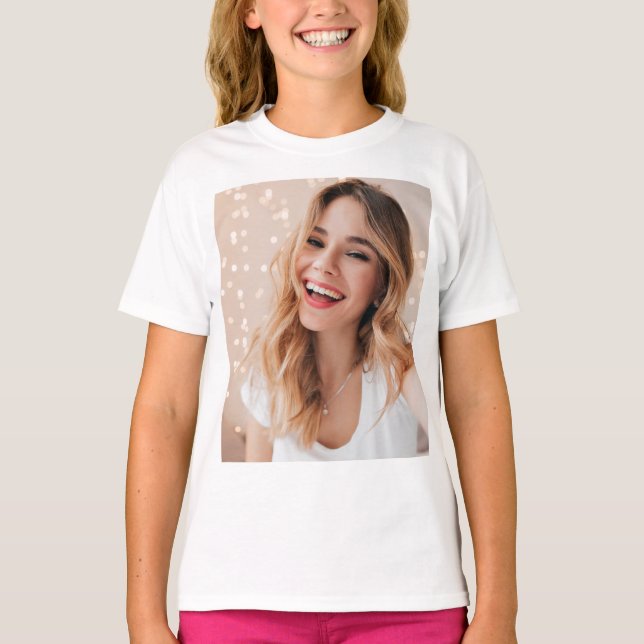 T-shirt Votre visage pour un anniversaire personnalisé (Devant)