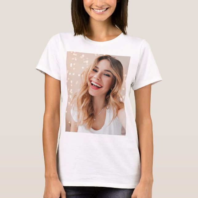 T-shirt Votre visage pour un anniversaire personnalisé (Devant)