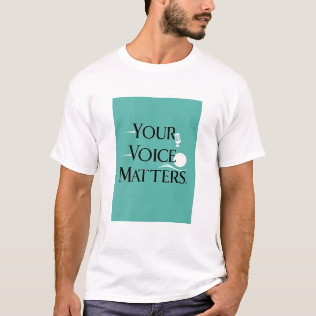 T-shirt Votre voix compte, option 2 (Devant)