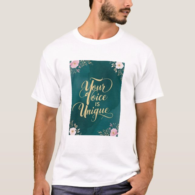 T-shirt Votre Voix Est Unique (Devant)