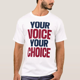 T-shirt Votre Voix Votre Choix Graphique Patriotique Élect