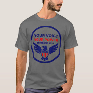 T-shirt Votre voix votre pouvoir Midterms 2026 American Ea