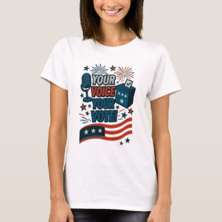 T-shirt Votre Voix Votre Vote Élection Patriotique
