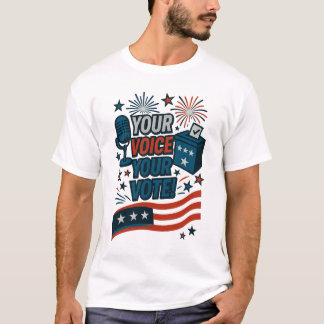 T-shirt Votre Voix Votre Vote Élection Patriotique